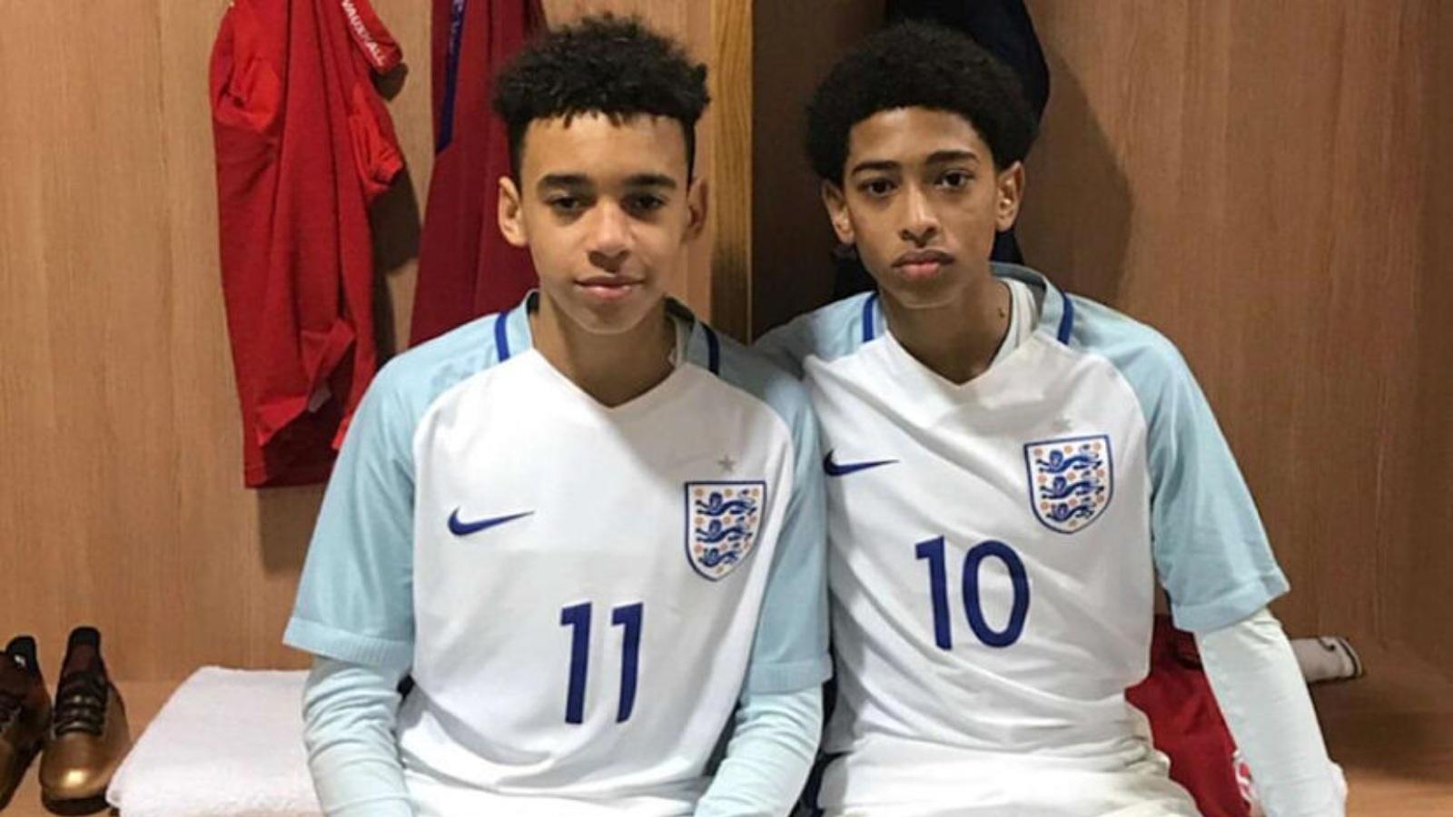 Jude Bellingham Jamal Musiala England Under-15s