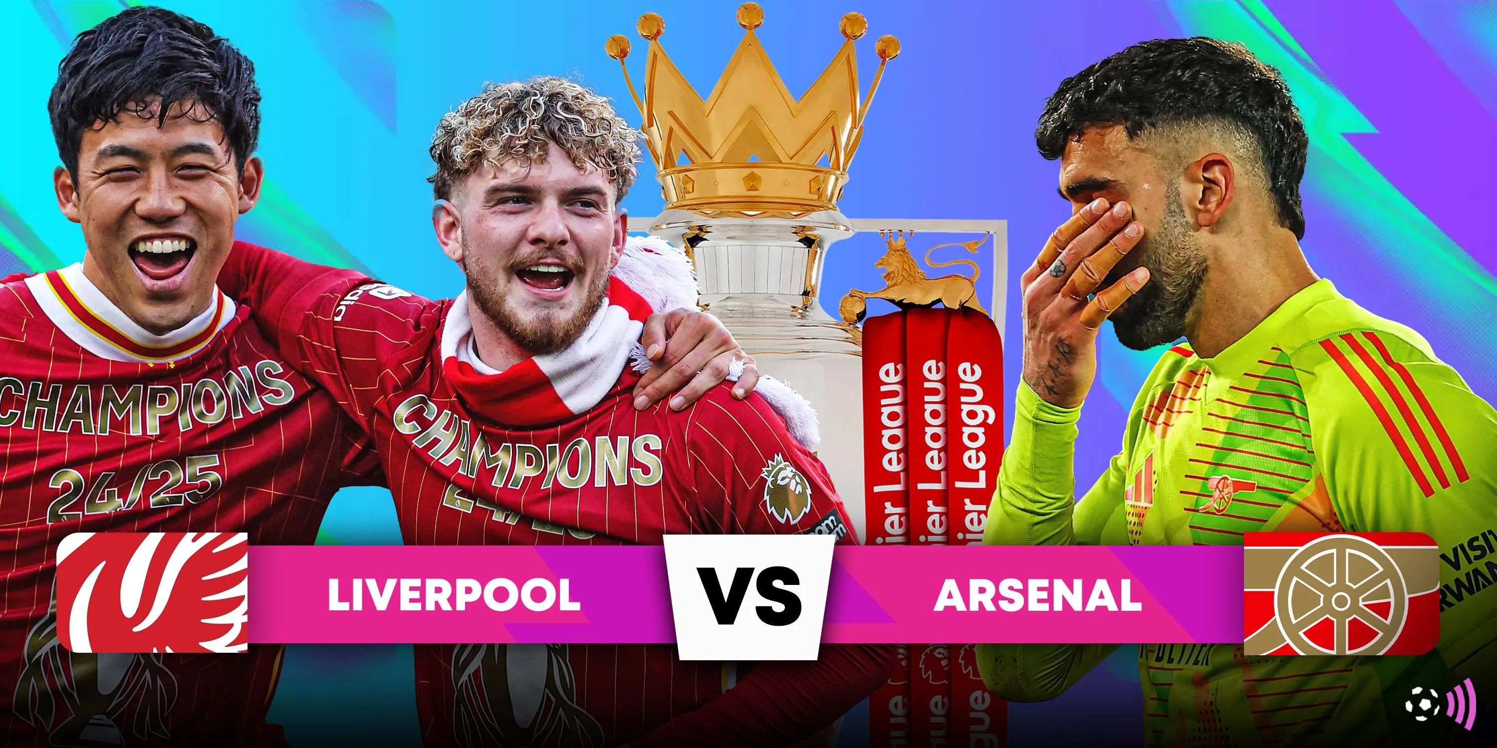 Pha tranh chấp giữa cầu thủ Arsenal và Liverpool trong trận đấu