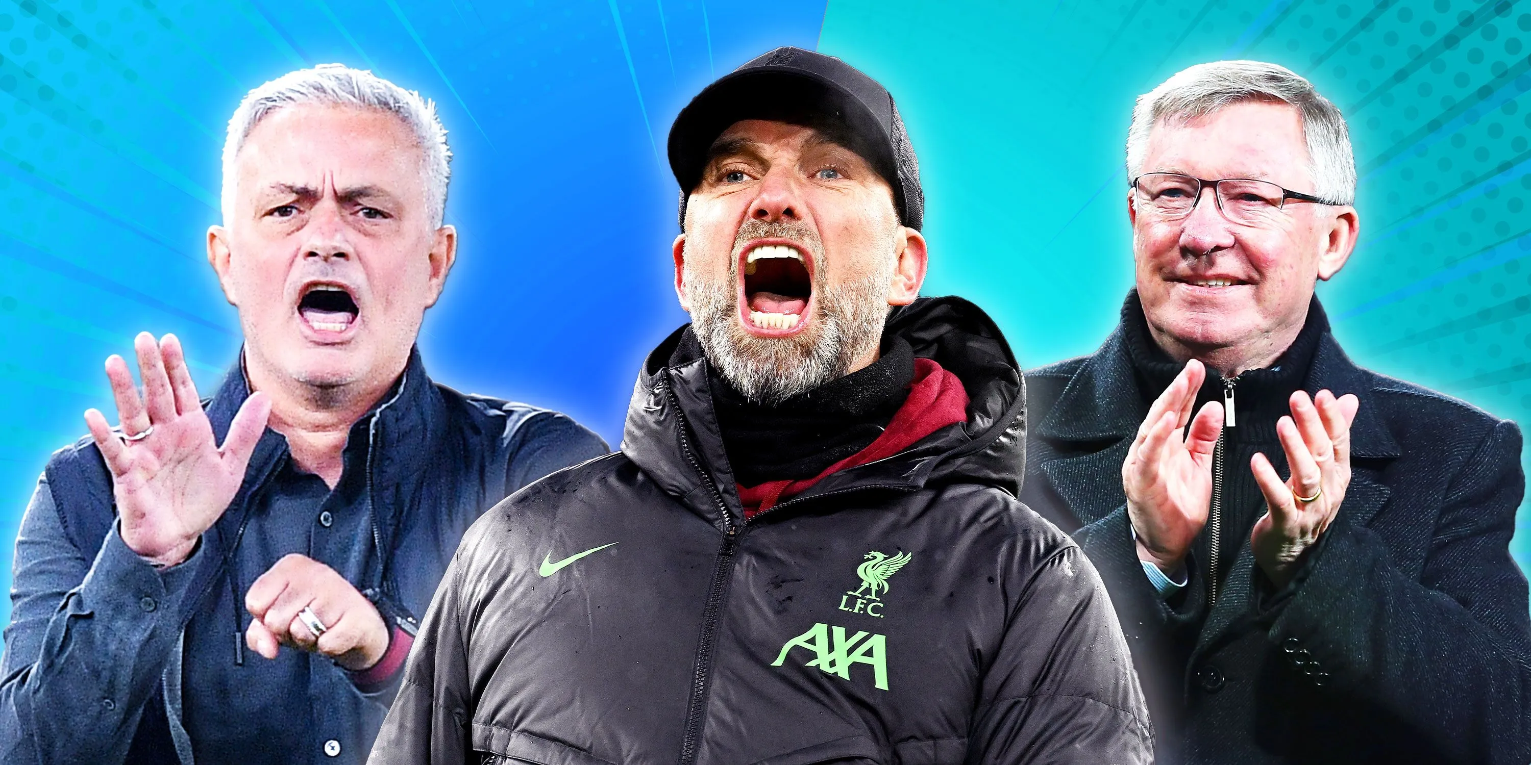 So sánh thành tích HLV Premier League: Jose Mourinho, Jurgen Klopp và Sir Alex Ferguson