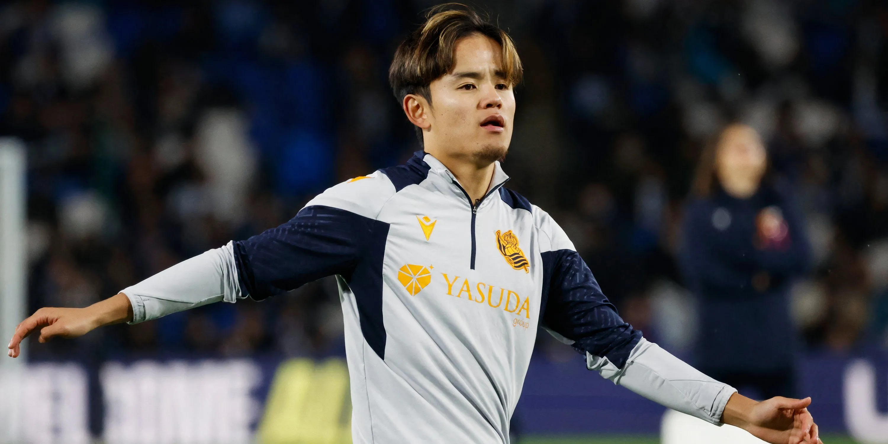 Takefusa Kubo trong màu áo Real Sociedad, mục tiêu chuyển nhượng của Arsenal