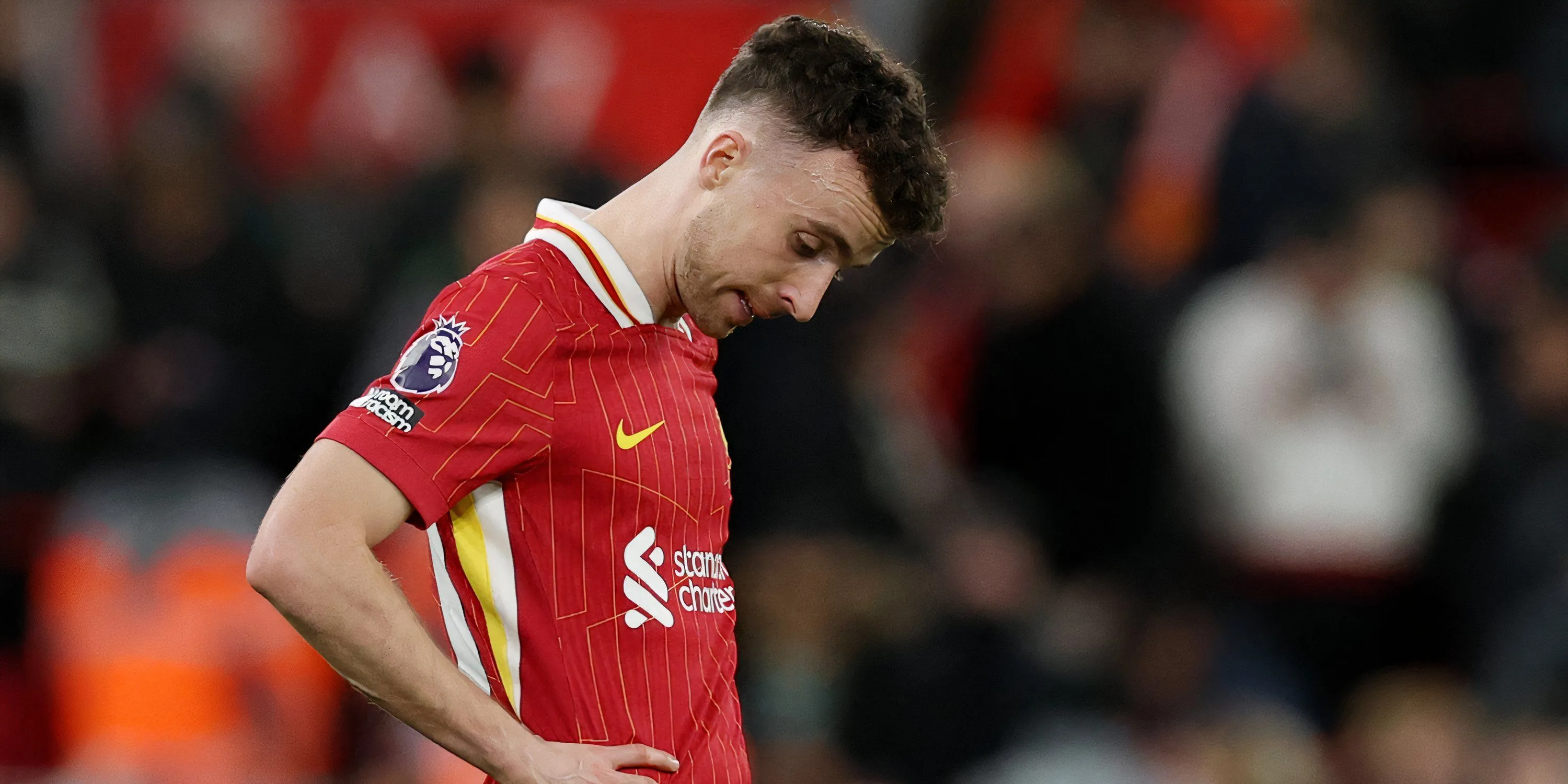 Tiền đạo Diogo Jota của Liverpool trong một trận đấu