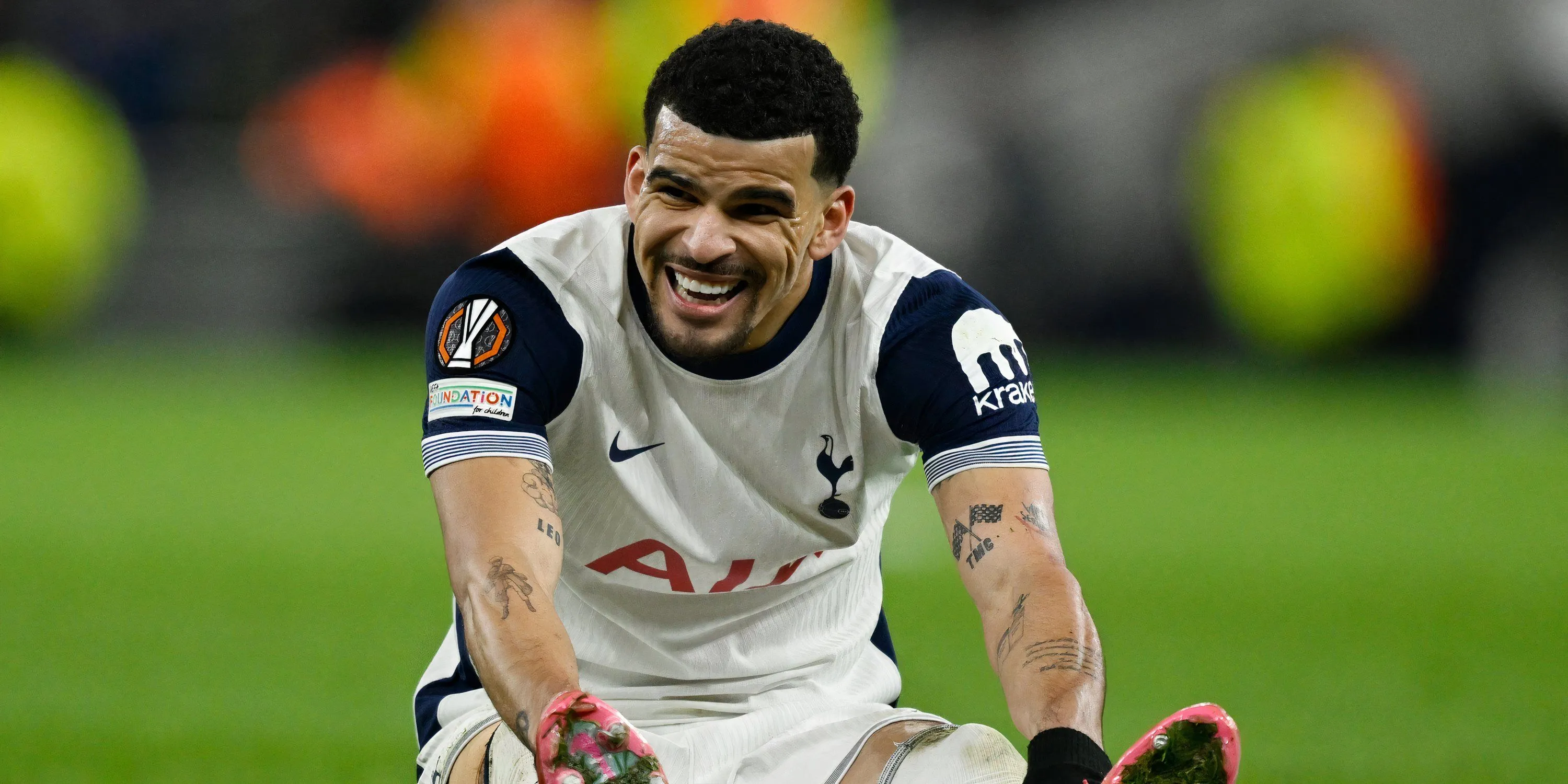 Tiền đạo Tottenham Dominic Solanke thi đấu mùa giải 2024-2025