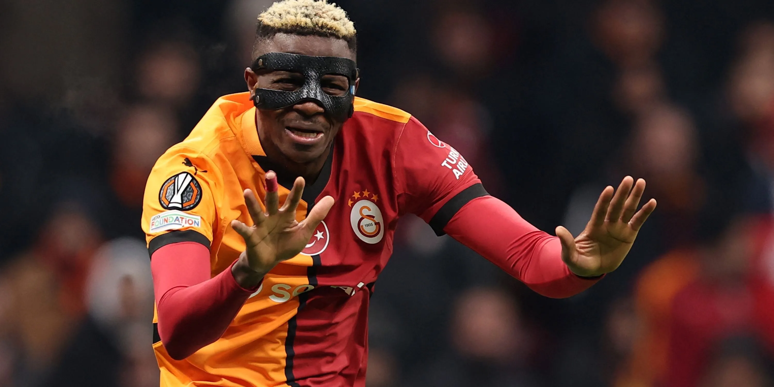 Tiền đạo Victor Osimhen thi đấu cho Galatasaray dưới dạng cho mượn