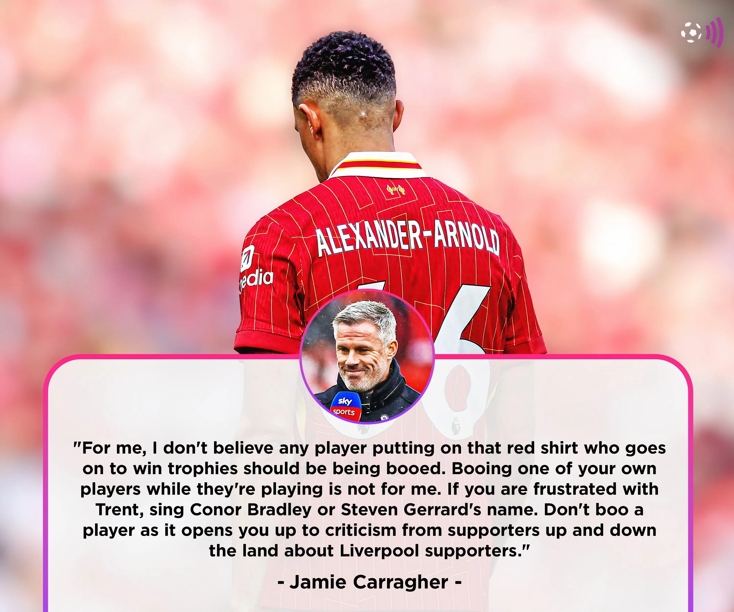 Trent Alexander-Arnold và Jamie Carragher thảo luận chiến thuật Liverpool