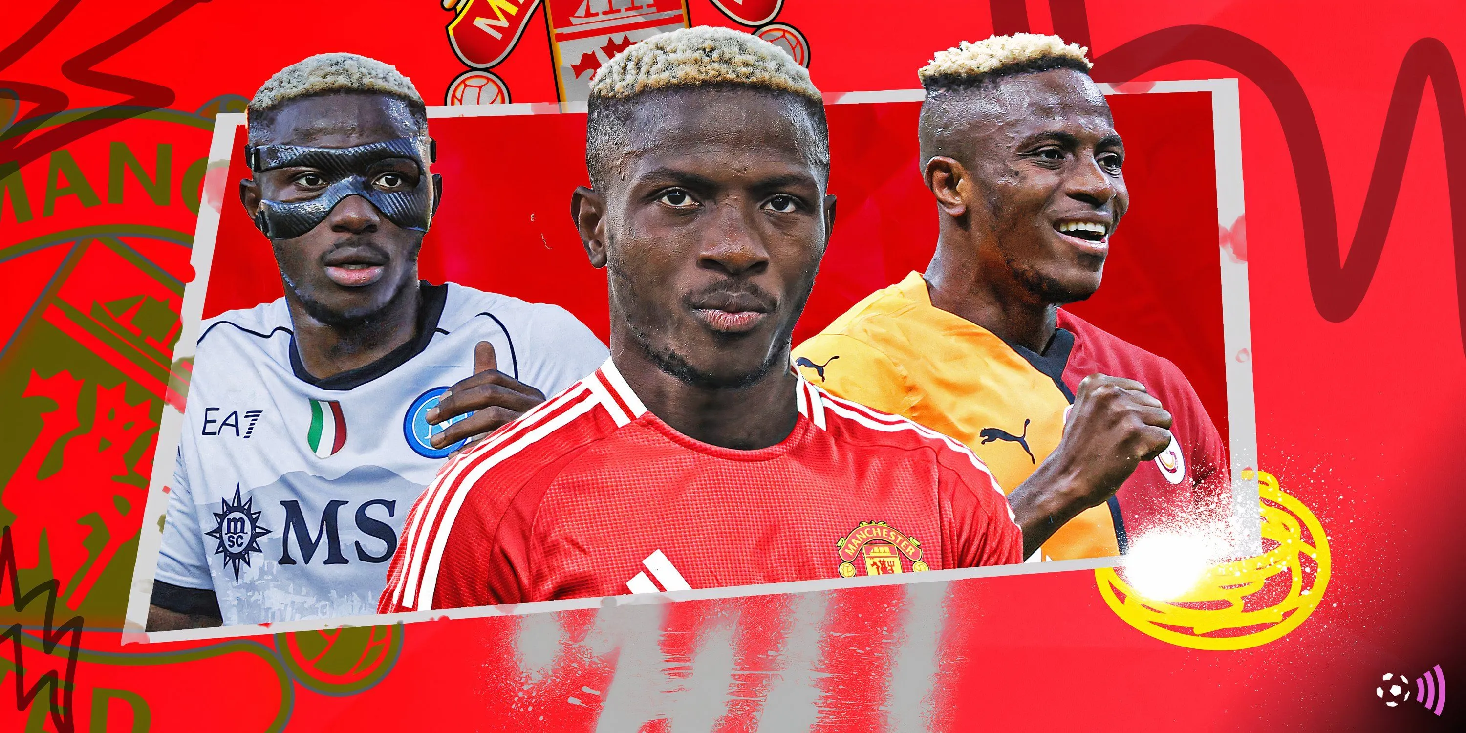 Victor Osimhen trong màu áo Napoli, mục tiêu chuyển nhượng hàng đầu của Manchester United