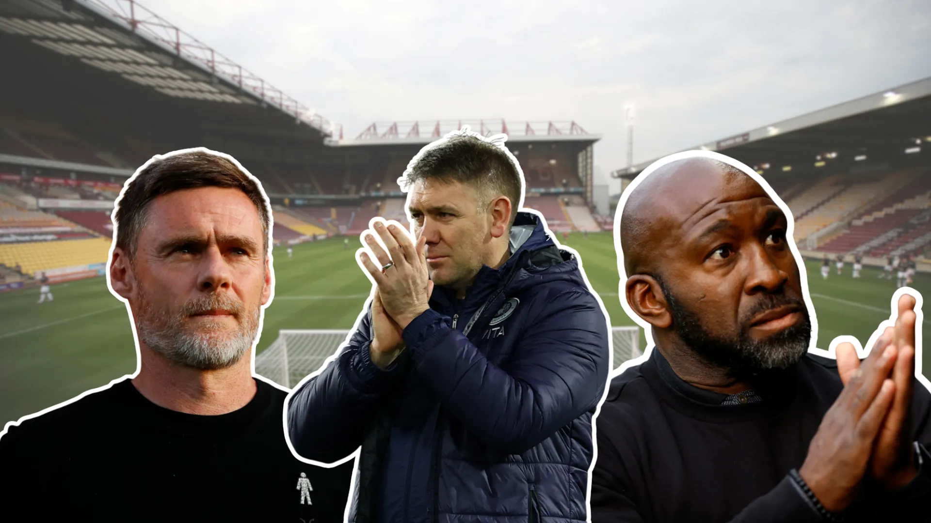 Huấn luyện viên Graham Alexander cùng các đồng nghiệp Dave Challinor và Darren Moore