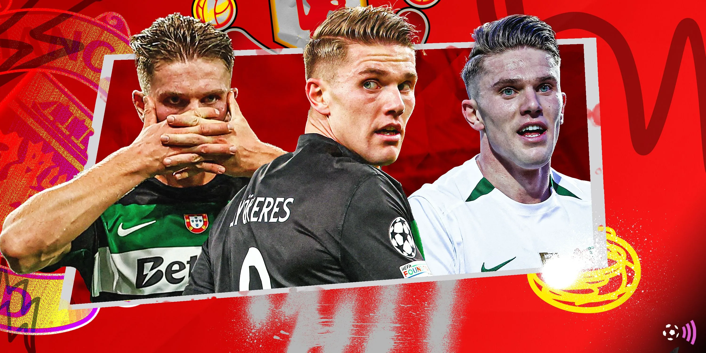 Viktor Gyokeres thi đấu cho Manchester United