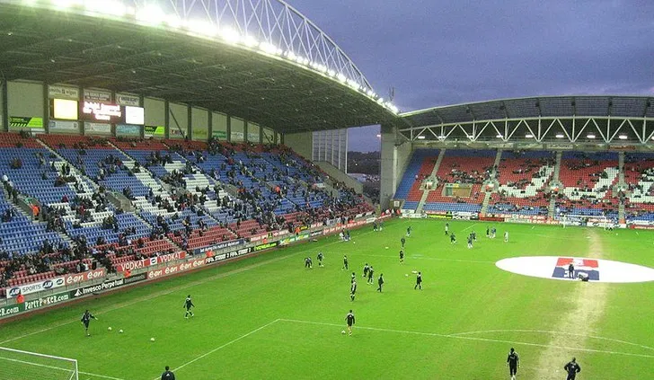 Biển hiệu cũ của sân vận động JJB, tên gọi trước đây của sân DW Stadium