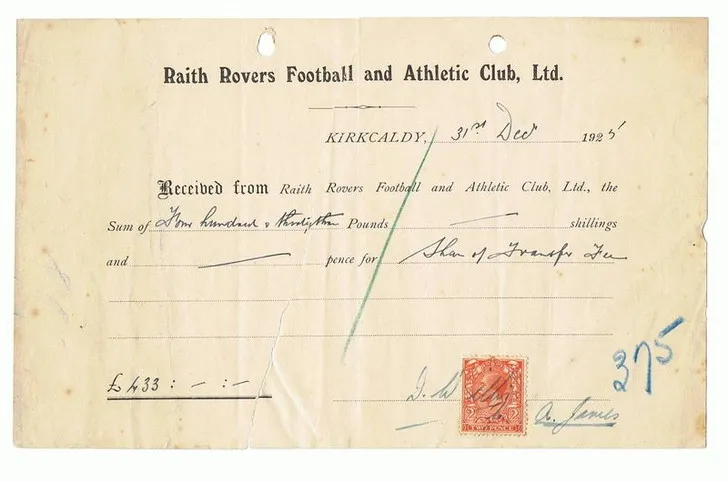 Bức ảnh lịch sử về vụ ký hợp đồng của Alex James với Preston North End năm 1925