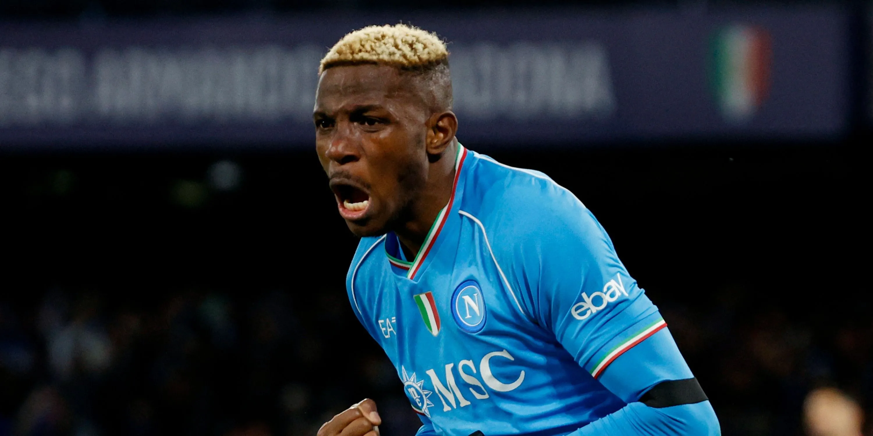 Chân sút ngôi sao Victor Osimhen khi còn thi đấu cho Napoli