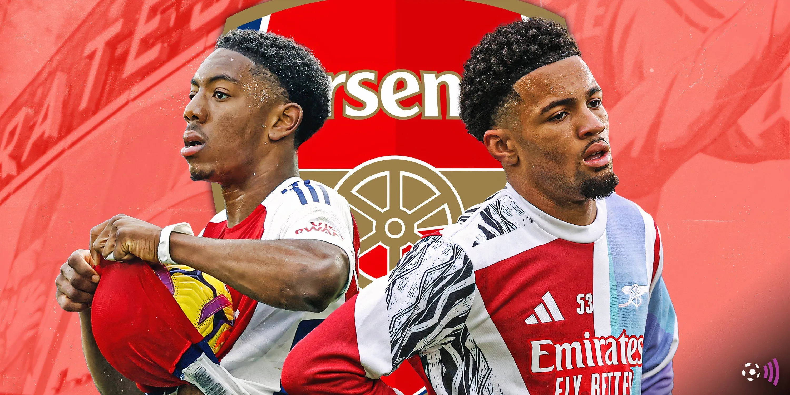 Ethan Nwaneri và Myles Lewis-Skelly, hai tài năng trẻ sáng giá của học viện Hale End Arsenal
