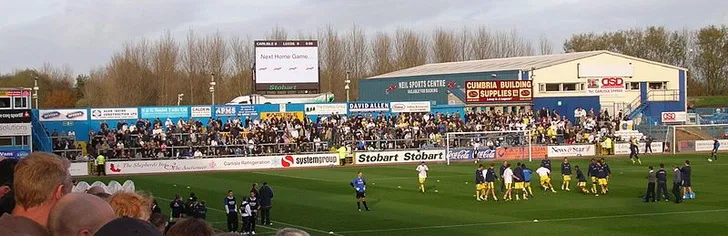 Khán đài Petteril End tại sân vận động Brunton Park