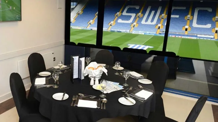 Không gian dịch vụ hospitality sang trọng tại sân vận động Hillsborough