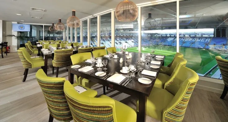 Không gian sang trọng tại Hospitality Lounge của King Power Stadium.