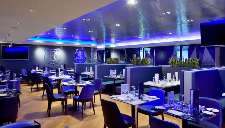 Khu vực khách sạn cao cấp tại Goodison Park, nơi phục vụ các gói VIP