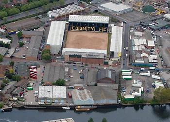 Notts County Football Club nhìn từ trên cao