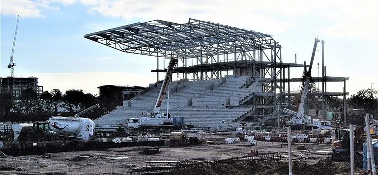 Quá trình xây dựng sân vận động Gtech Community Stadium của Brentford