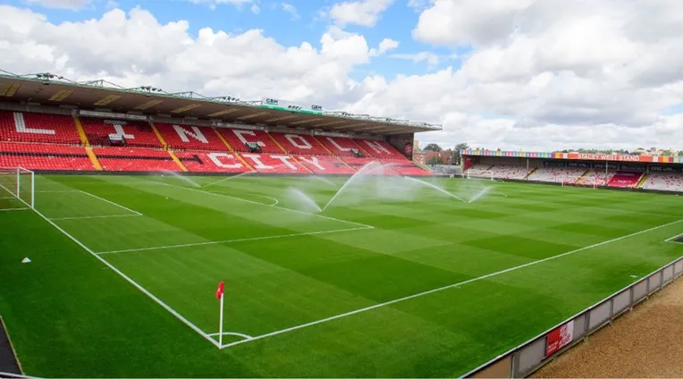 Sincil Bank Stadium View of the Pitch