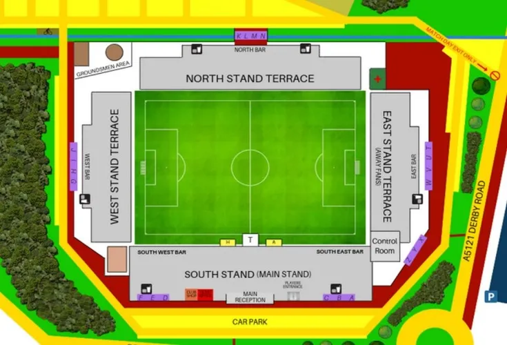 Sơ đồ chi tiết sân vận động Pirelli Stadium