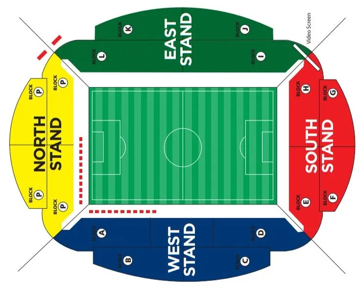 Sơ đồ chỗ ngồi Toughsheet Community Stadium