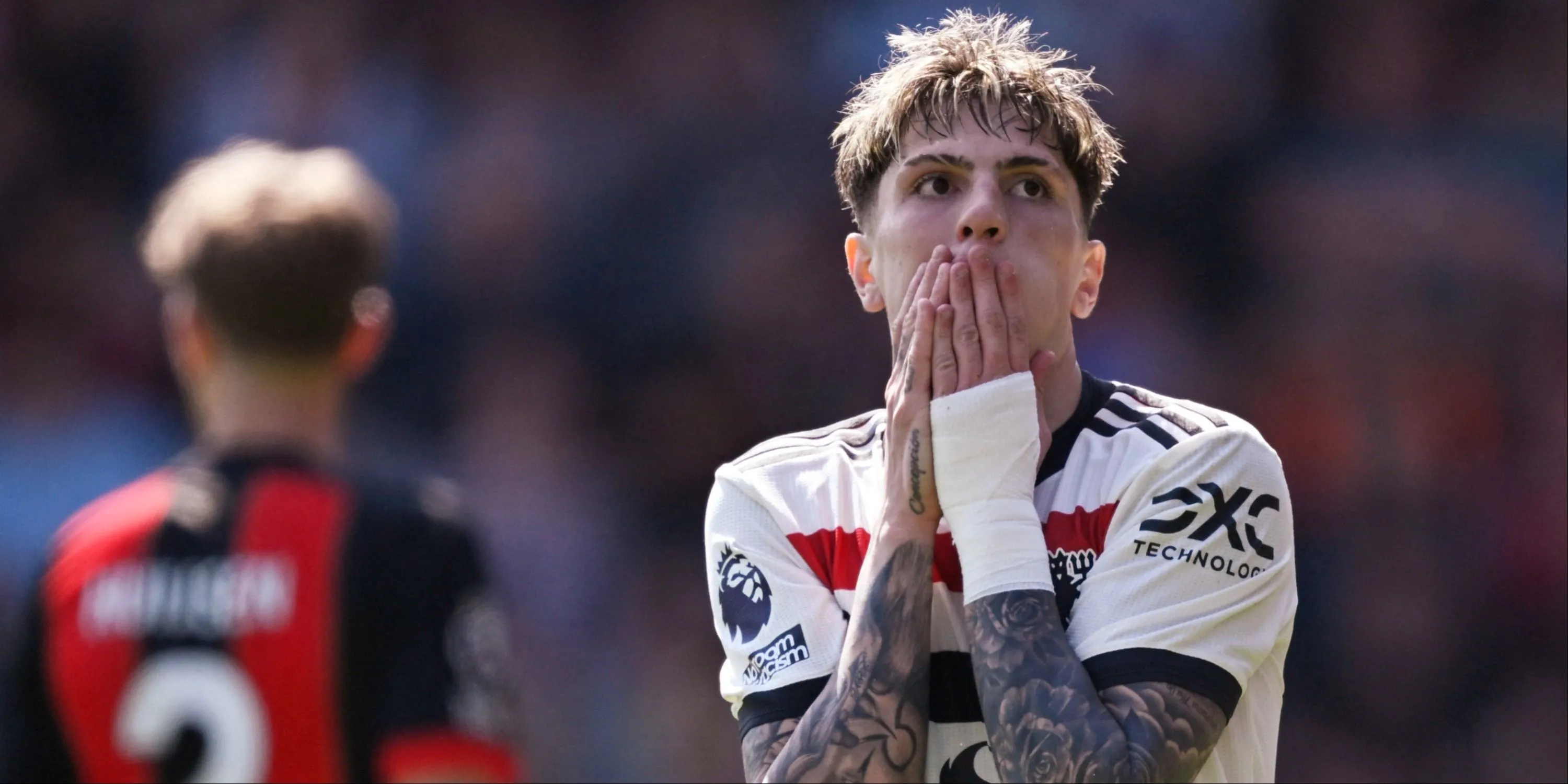 Tiền đạo cánh Alejandro Garnacho trong trận đấu của Manchester United