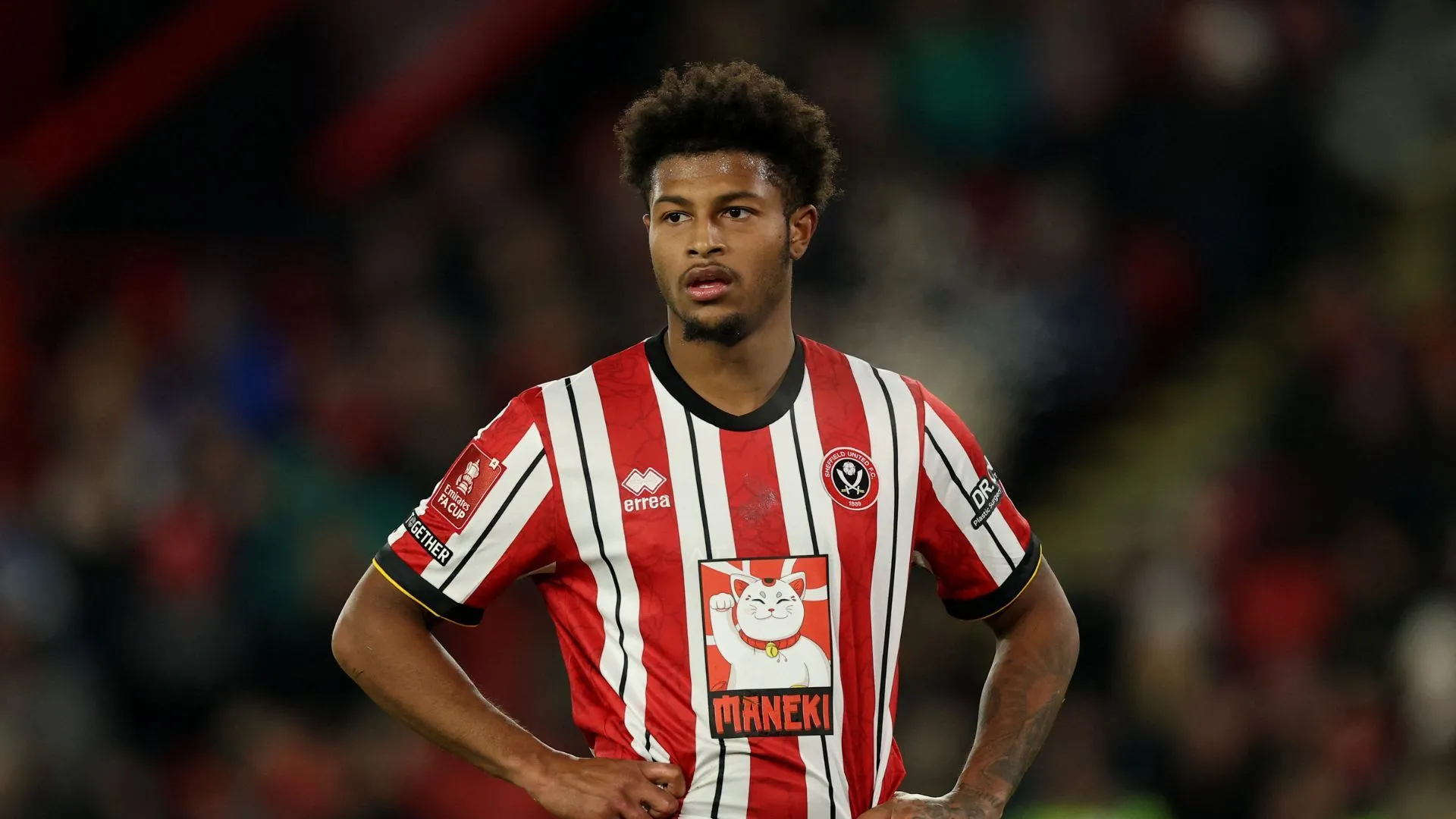 Tiền đạo Rhian Brewster trong màu áo Sheffield United