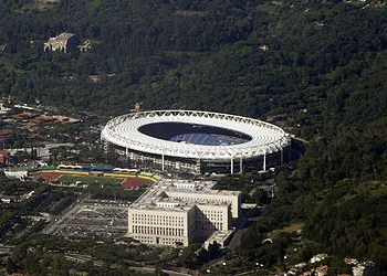 Toàn cảnh sân vận động Stadio Olimpico Rome, biểu tượng của bóng đá Ý