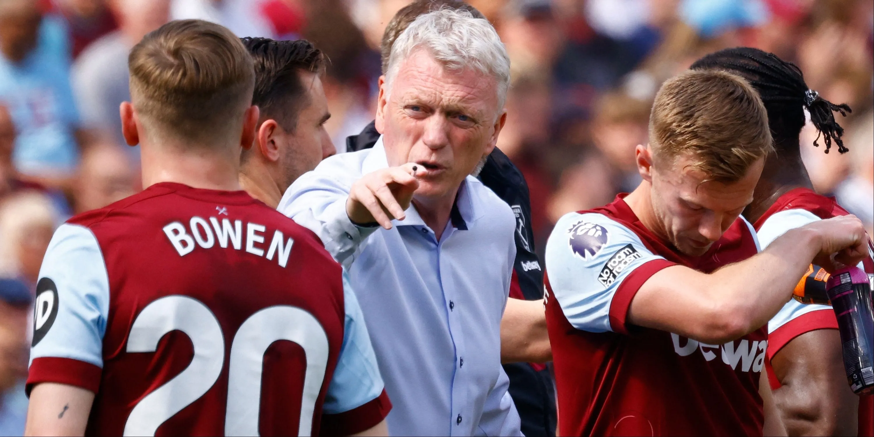 David Moyes và Jarrod Bowen, biểu tượng của chiến thuật cánh tại West Ham