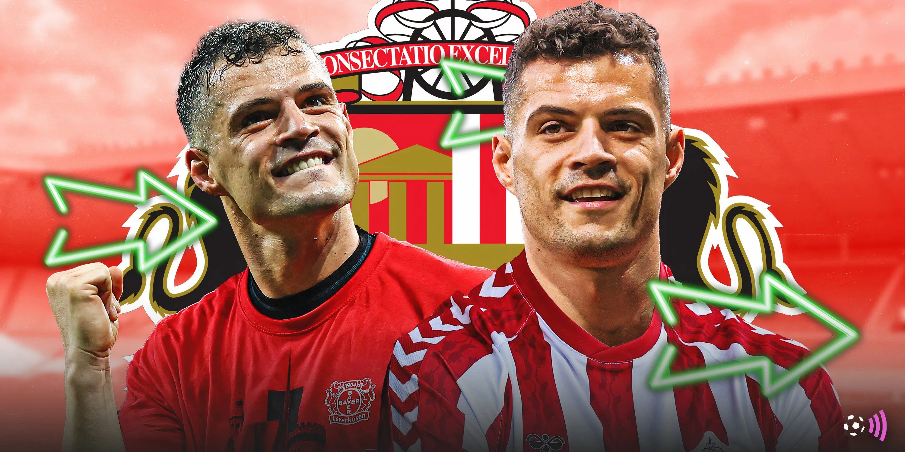 Granit Xhaka trong trận đấu đầu tiên cho Sunderland, tiền vệ trụ cột mới của đội bóng Thăng Hạng
