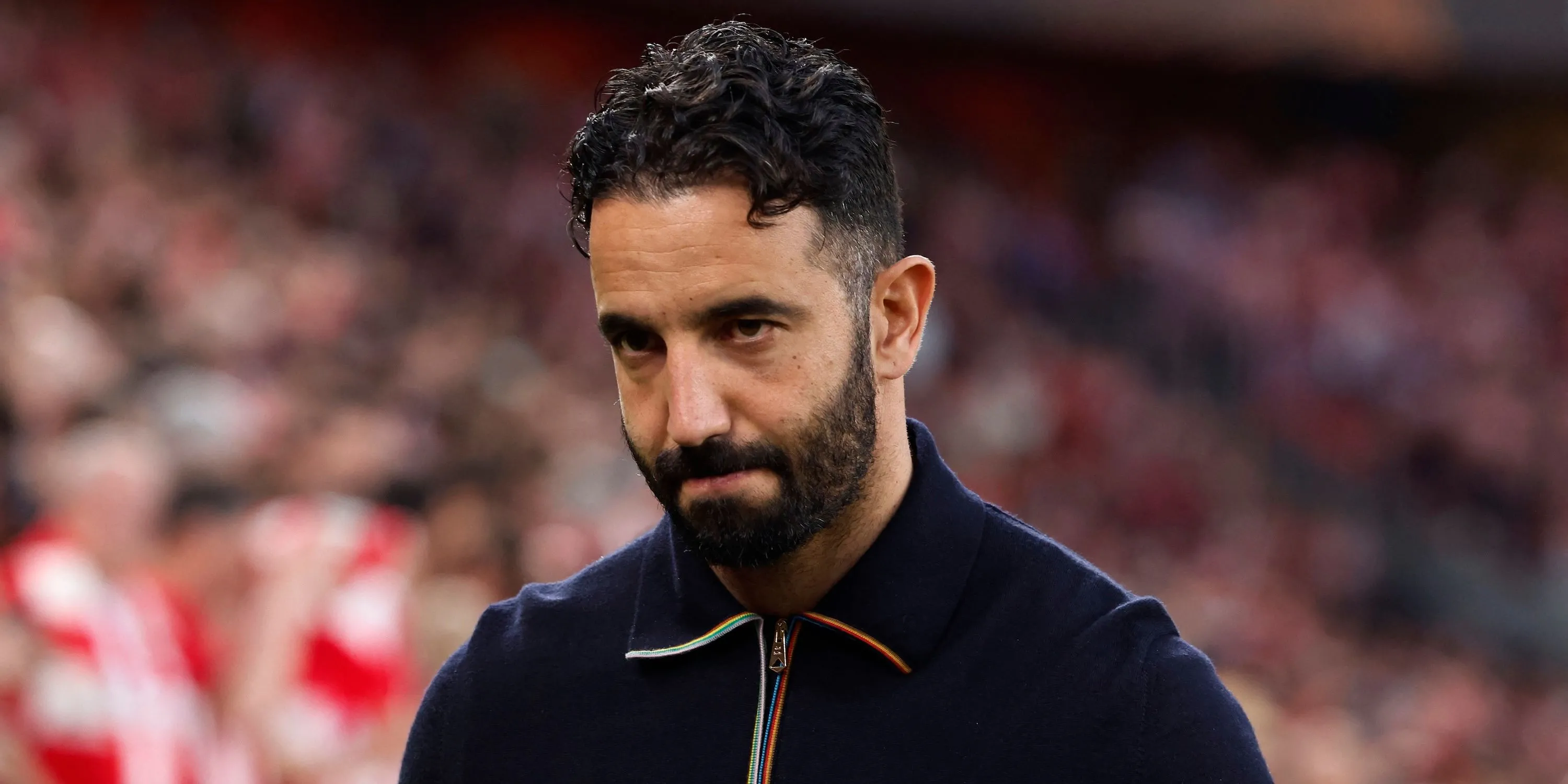 HLV Ruben Amorim của Manchester United trước một trận đấu quan trọng.