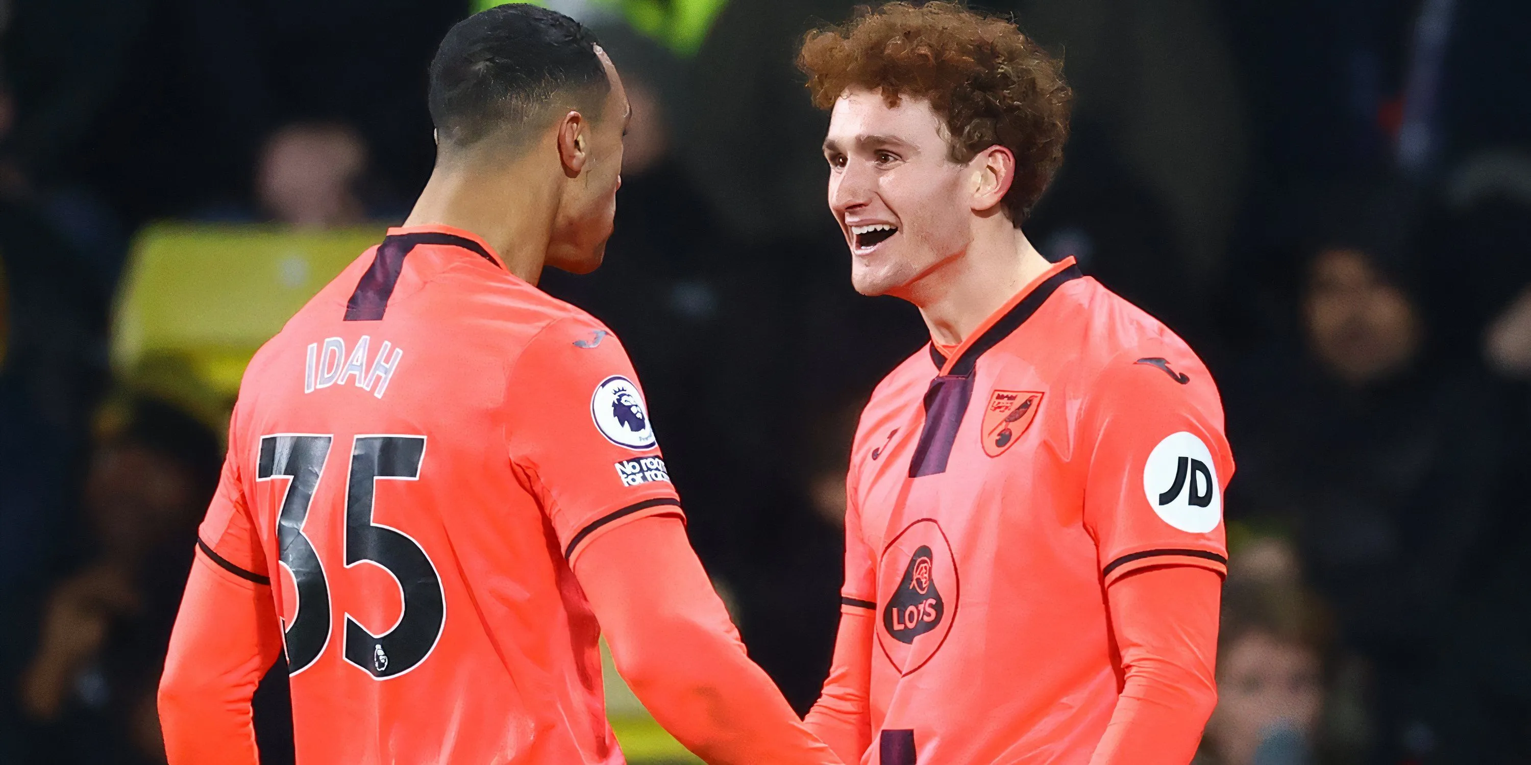 Josh Sargent trong màu áo Norwich City, tiền đạo đang có phong độ cao và được Leeds United của Daniel Farke theo dõi sát sao.