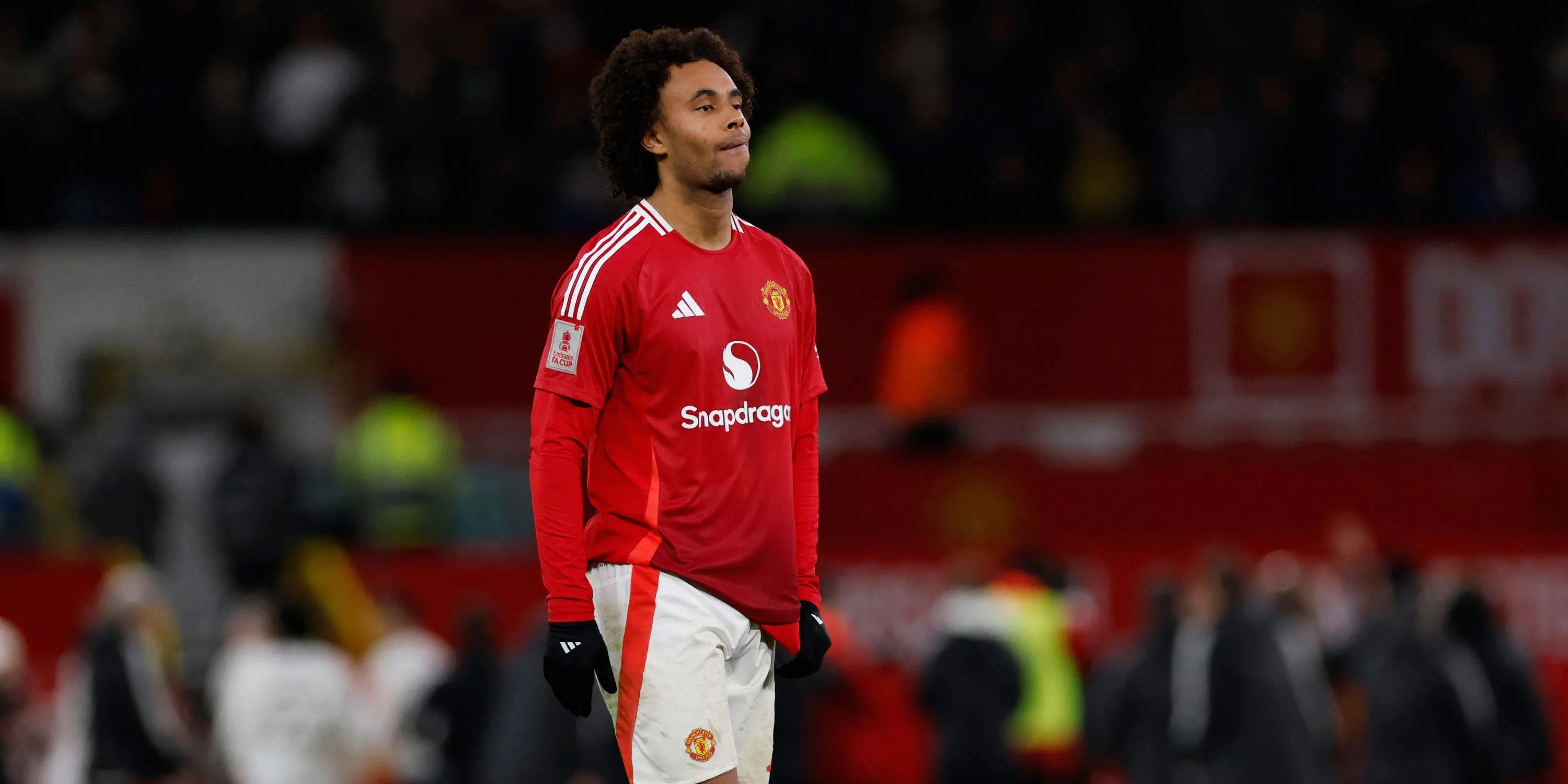 Tiền đạo Joshua Zirkzee của Manchester United trong trận đấu dưới sự chỉ đạo của HLV Ruben Amorim.