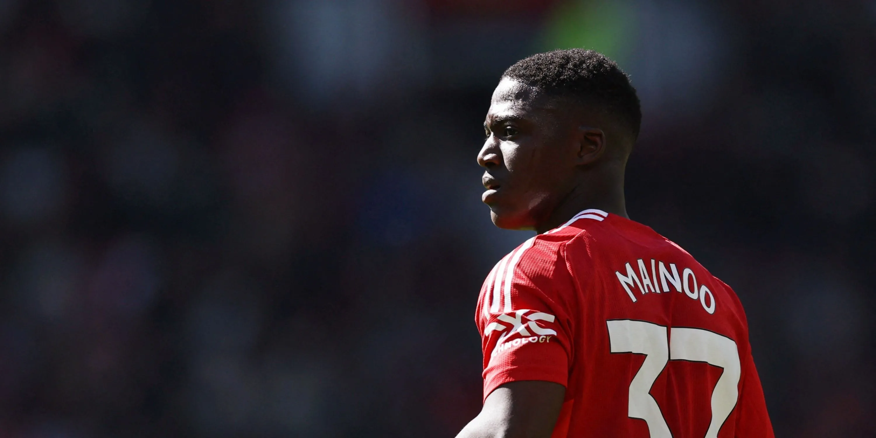 Tiền vệ trẻ Kobbie Mainoo của Manchester United trong trận đấu.