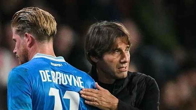 Conte cân nhắc dùng De Bruyne ở vị trí tiền đạo ảo trước trận Napoli vs Inter