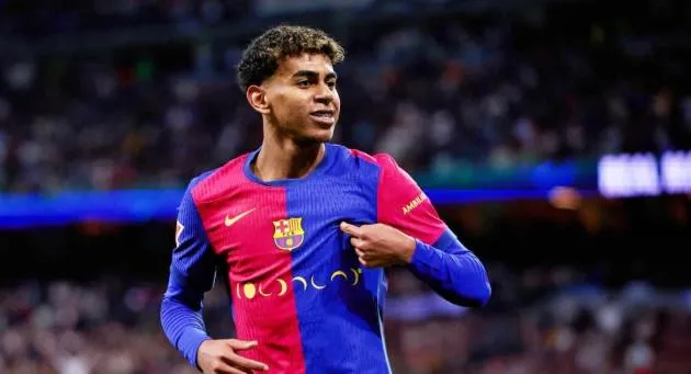 Lamine Yamal khiến trận El Clasico nóng lên trong màu áo Barcelona