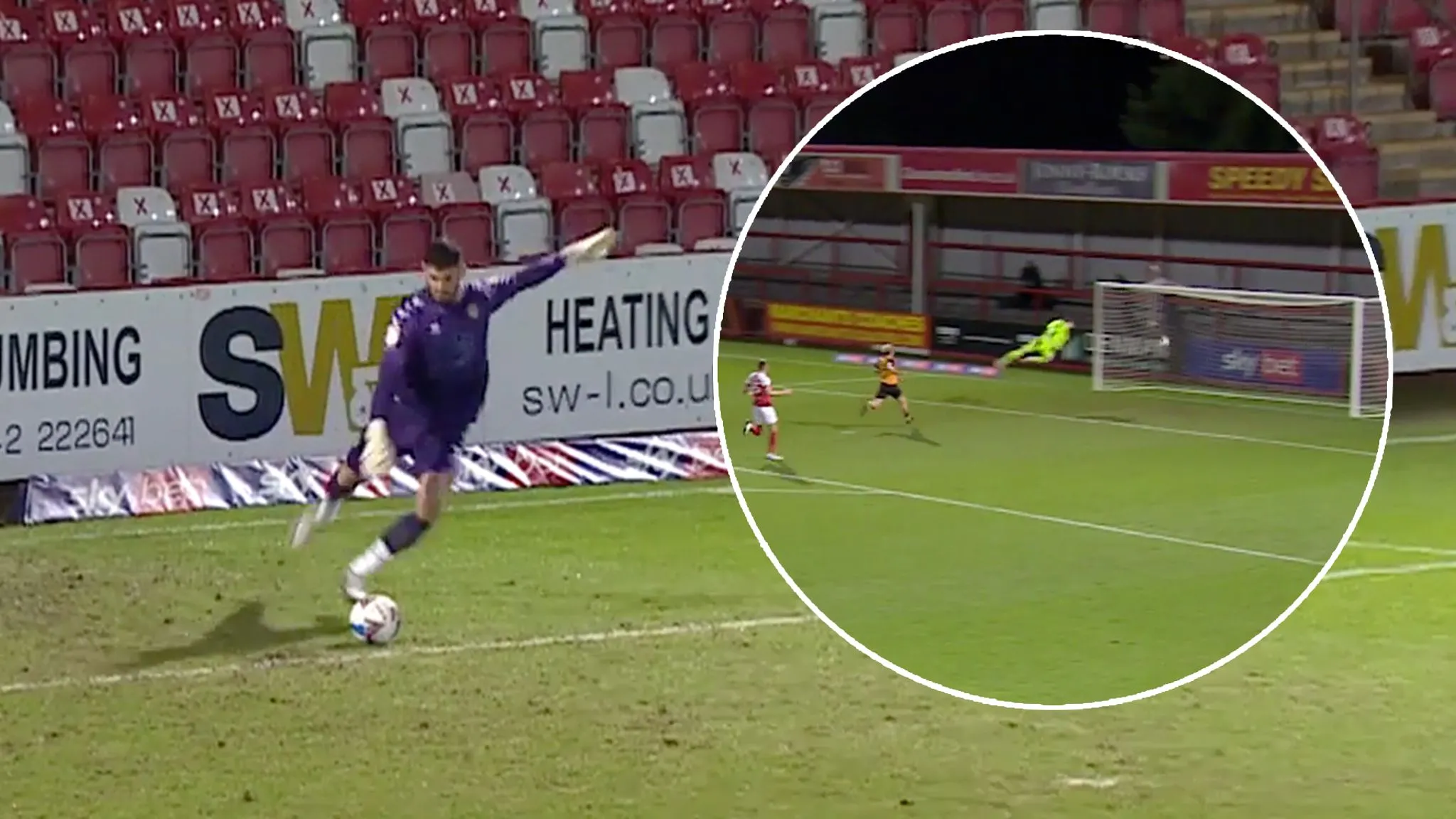 Tom King ghi bàn từ phát bóng lên ở cự ly 96,01m, minh chứng cho khả năng gây bất ngờ của luật.