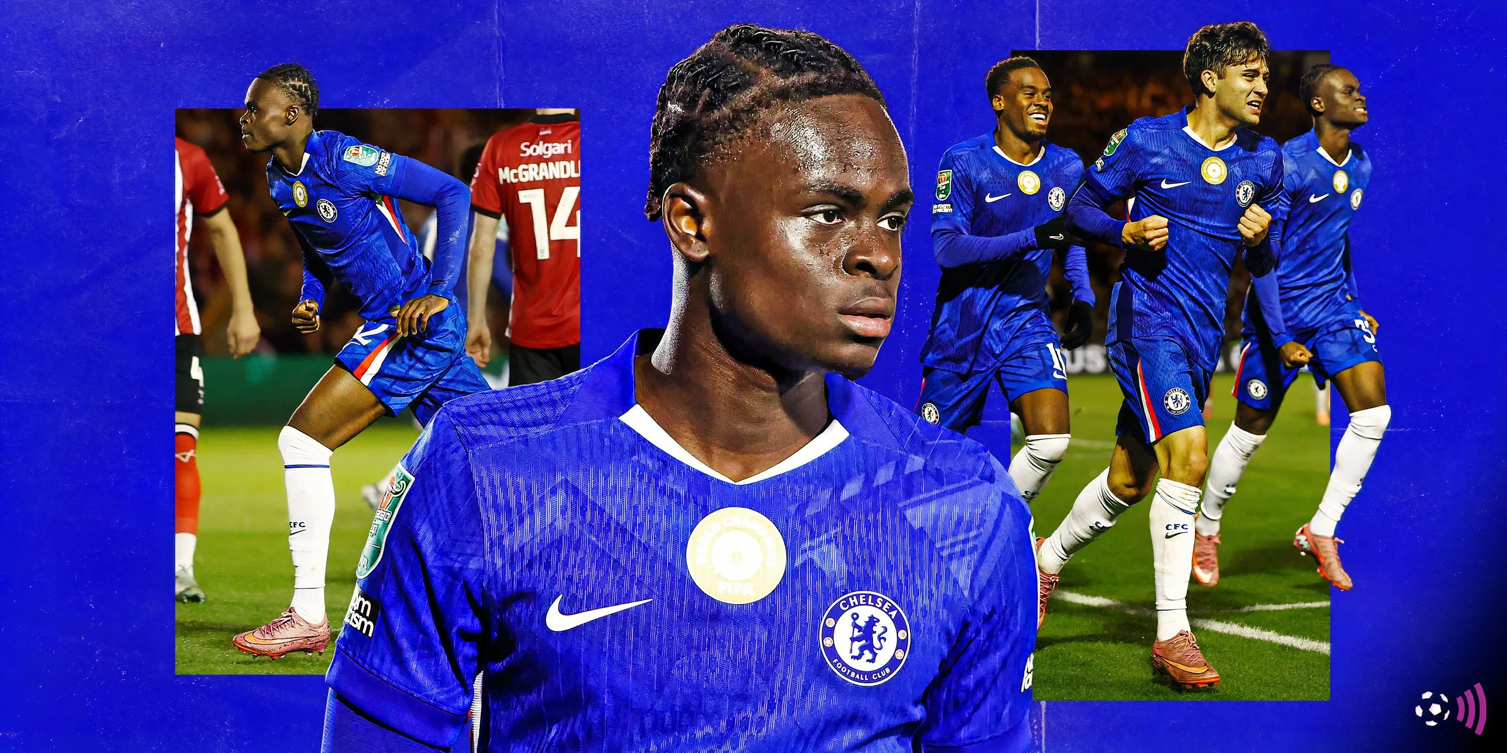 Tyrique George trong màu áo Chelsea, tiền đạo trẻ có thể đá trung phong và chạy cánh
