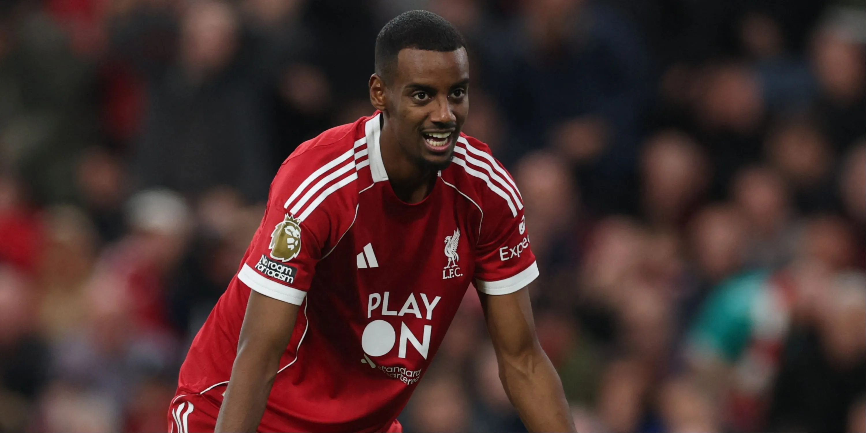 Alexander Isak trong màu áo Liverpool